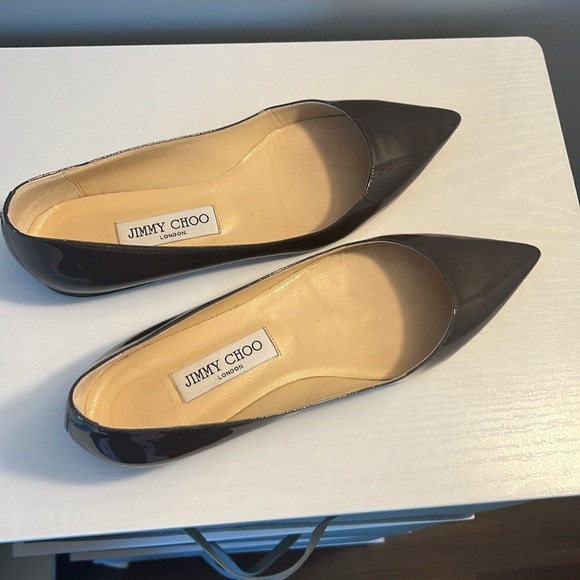 Jimmy Choo Dark Gray Women's Flats - Picture 2 of 2